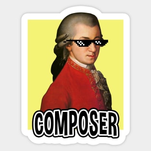 Mozart Composer Sticker